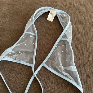 iheartraves mesh baby blue starry set